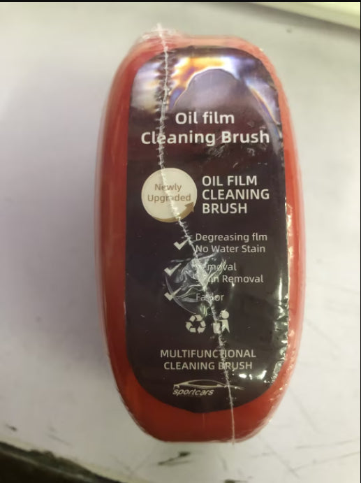 Car Glass Cleaning Sponge — Oil Film & Dirt Remover | Universal Fit