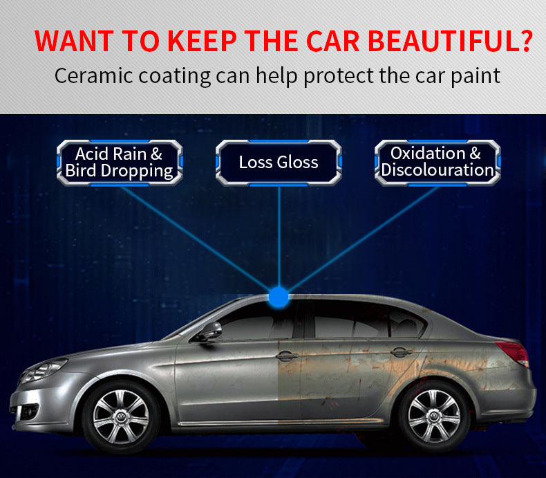 Nanometer Crystal Quick-acting Liquid Black And White Car Only Spray Waxing
