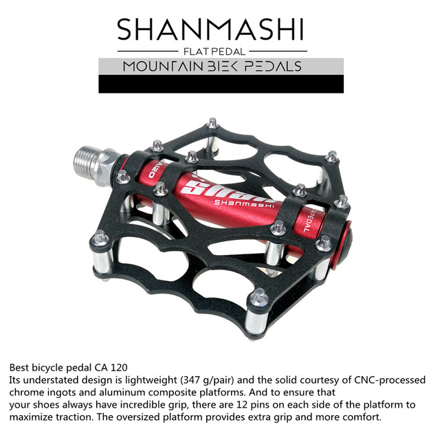 SHANMASHI CA120 MTB Pedals – CNC Aluminum, 174g, Sealed Bearings
