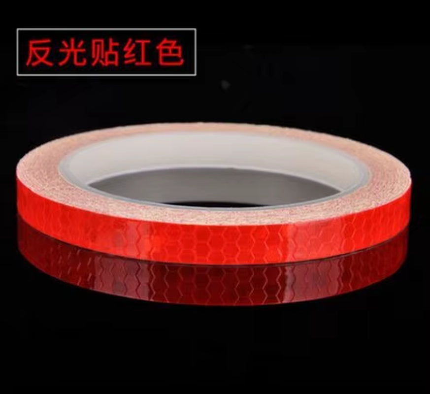 Reflective Bike Tape - Fluorescent Safety Strips For Bicycle, Helmet & Scooter