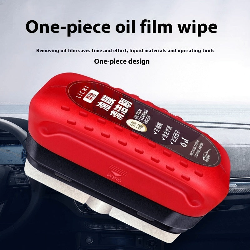 Car Glass Cleaning Sponge — Oil Film & Dirt Remover | Universal Fit