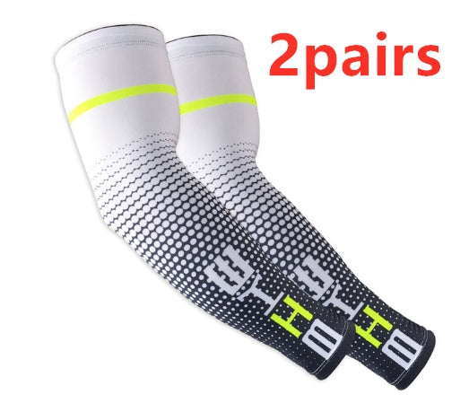 Cycling Arm Sleeves — Breathable Lycra | UV Protection | Unisex M/L/XL