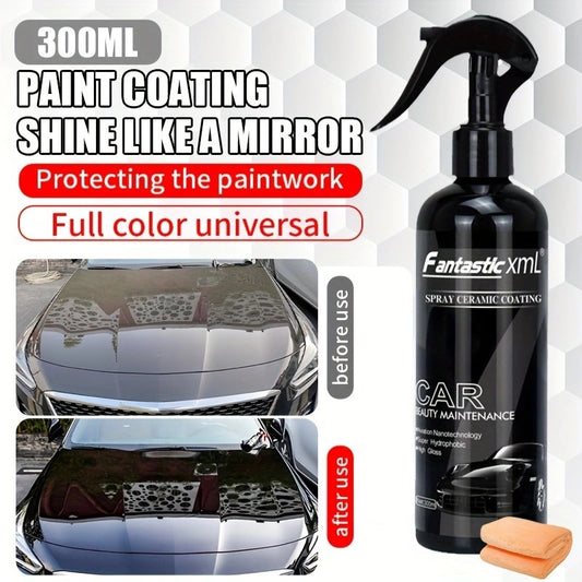 Nanometer Crystal Quick-acting Liquid Black And White Car Only Spray Waxing