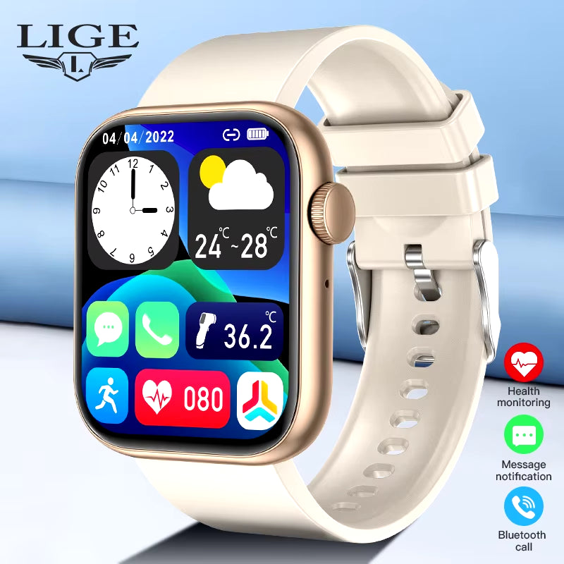 Smartwatch Bluetooth Calls Men Women Smartwatches Fitness Bracelet Custom Watch Face