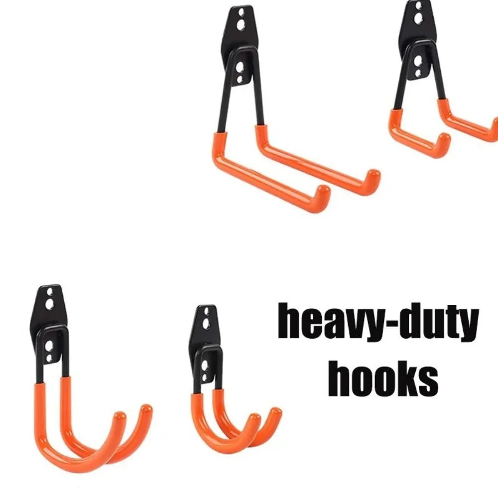 Sturdy Heavy Duty Metal Bike Wall Mount Hook - Ultimate Garage Organizer for Bicycles and More
