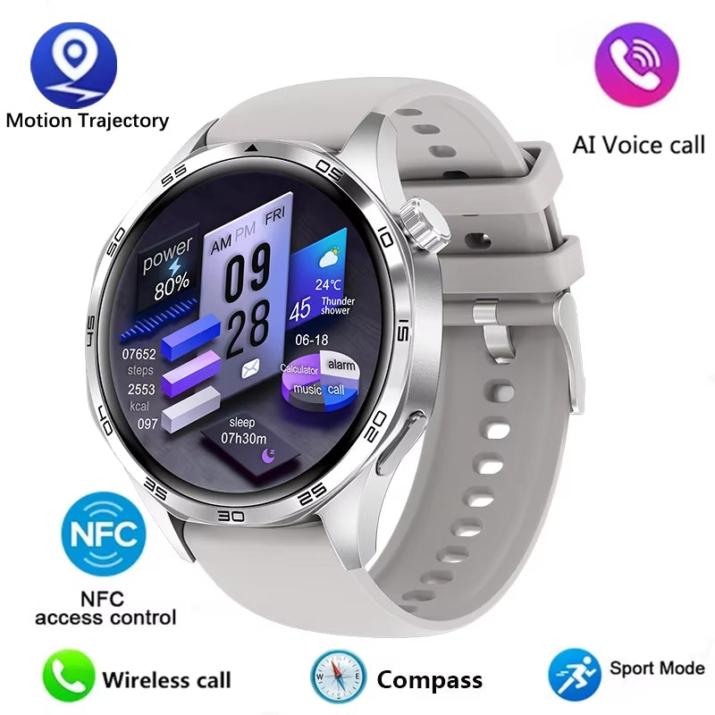 Watch Smart Watch Men Watch HD Screen Bluetooth Call GPS Trajectory NFC Heart Rate 