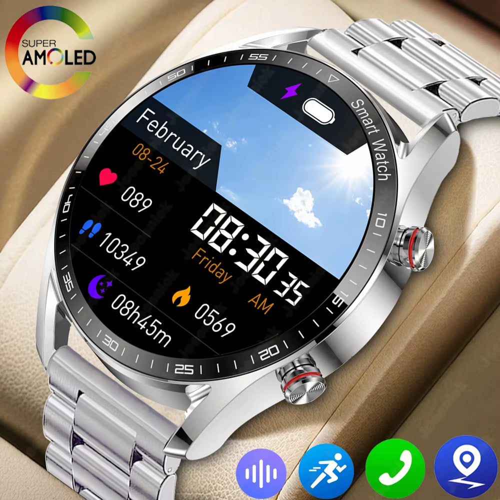  Smart Watch Men 1.53 Inch Full Screen Touch Multi Sport Mode ECG+PGG Sport Waterproof Bluetooth Call Smartwatches