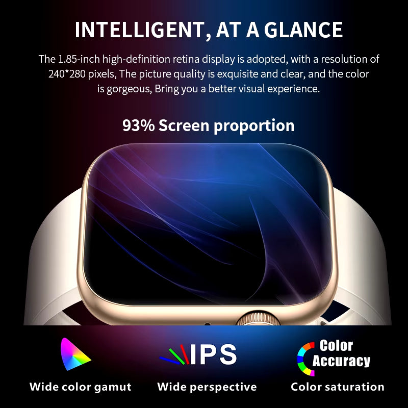 Smartwatch Bluetooth Calls Men Women Smartwatches Fitness Bracelet Custom Watch Face