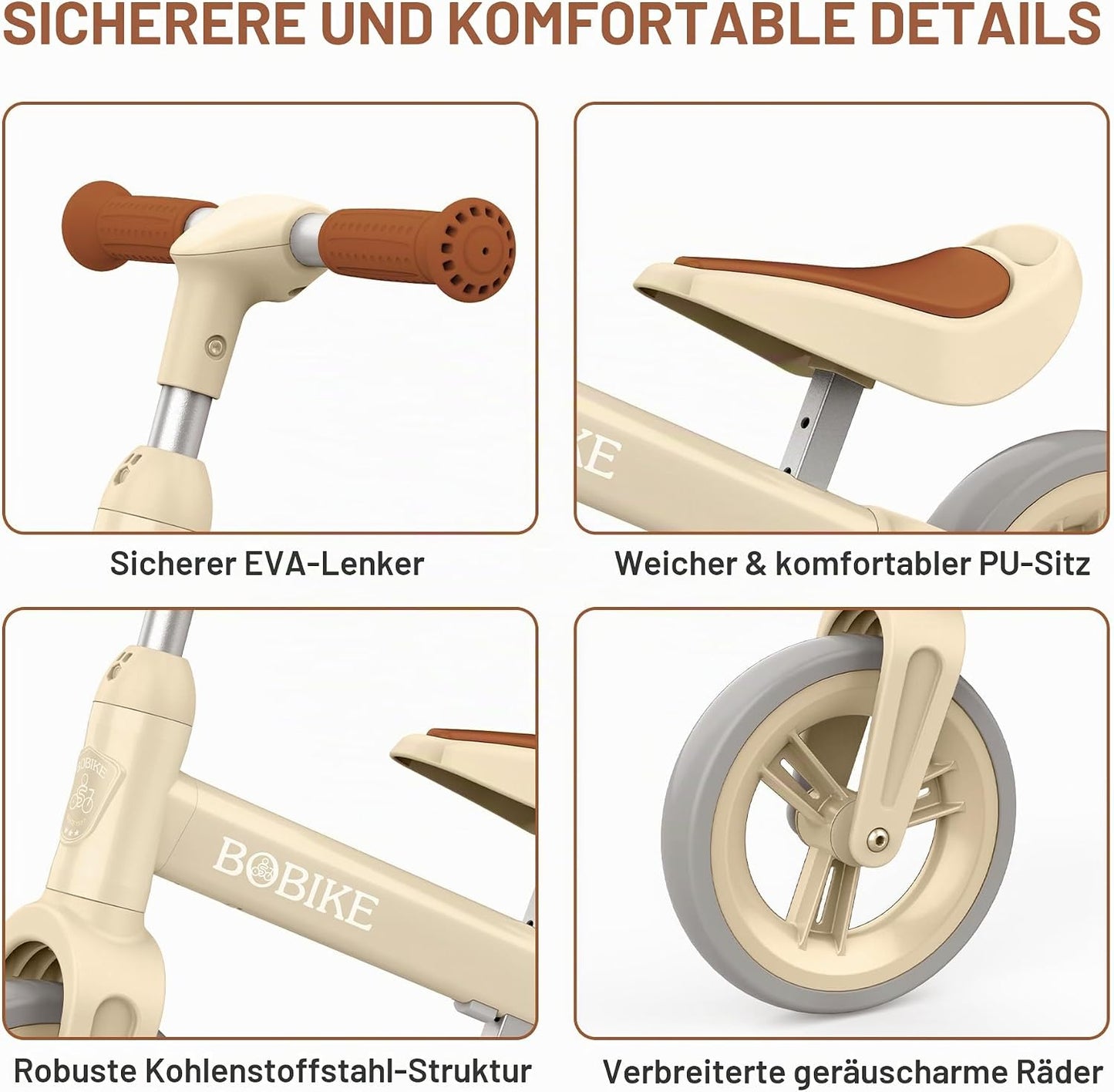 VITONIS Kinderlaufrad – Ultraleichtes Balancefahrrad für Jungen und Mädchen, Verstellbares Lenkrad und Sattel, Perfekt für 1,5 bis 4 Jahre alte Kinder bis 25 kg