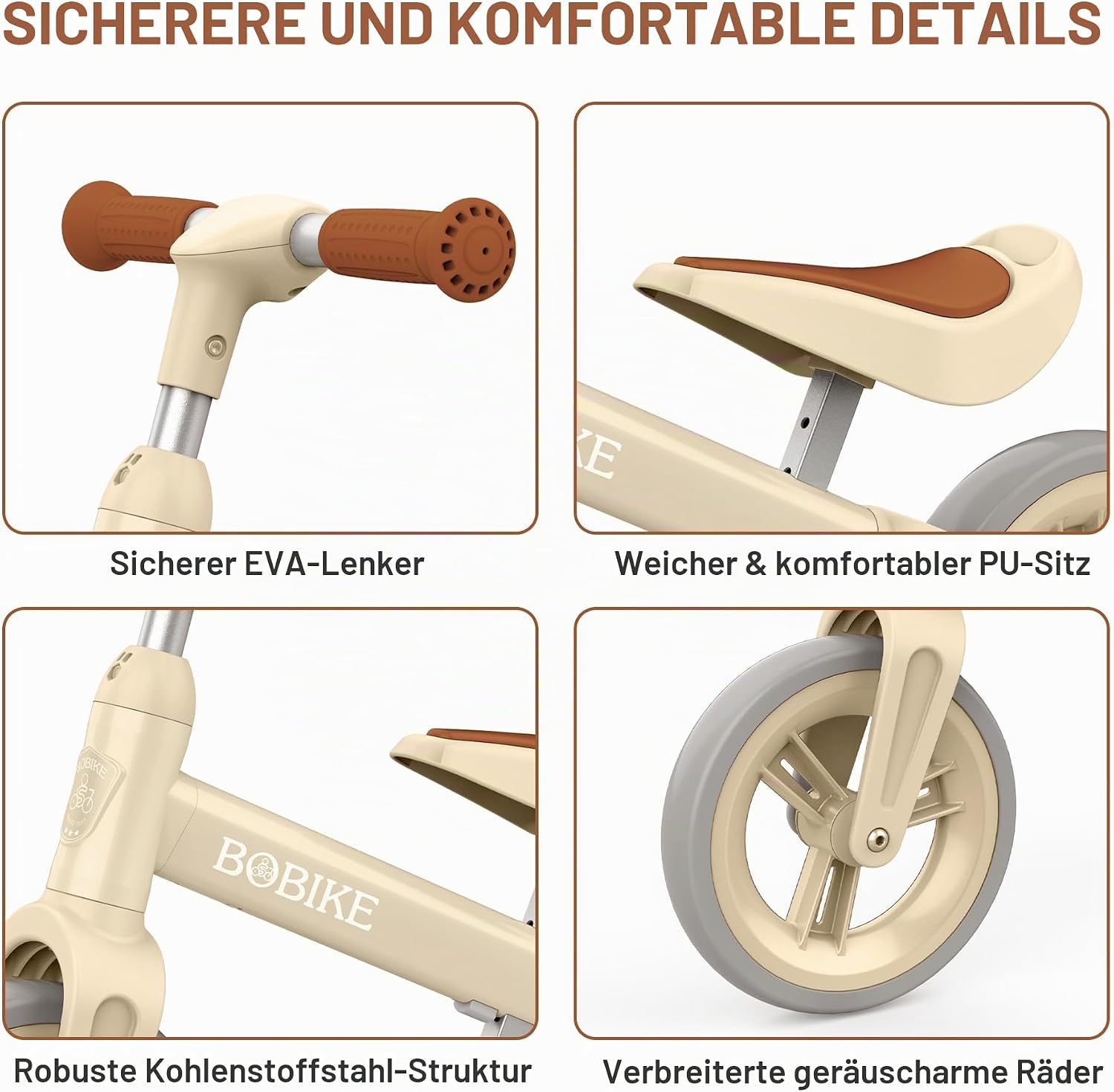 VITONIS Kinderlaufrad – Ultraleichtes Balancefahrrad für Jungen und Mädchen, Verstellbares Lenkrad und Sattel, Perfekt für 1,5 bis 4 Jahre alte Kinder bis 25 kg