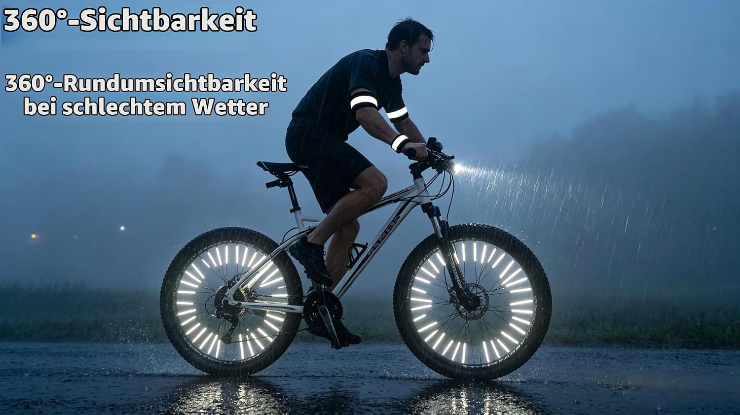 Ultimate 72-Piece Bicycle Spoke Reflector Set for Unmatched Safety and Visibility – Easy Installation with Reflective Hose Clips!