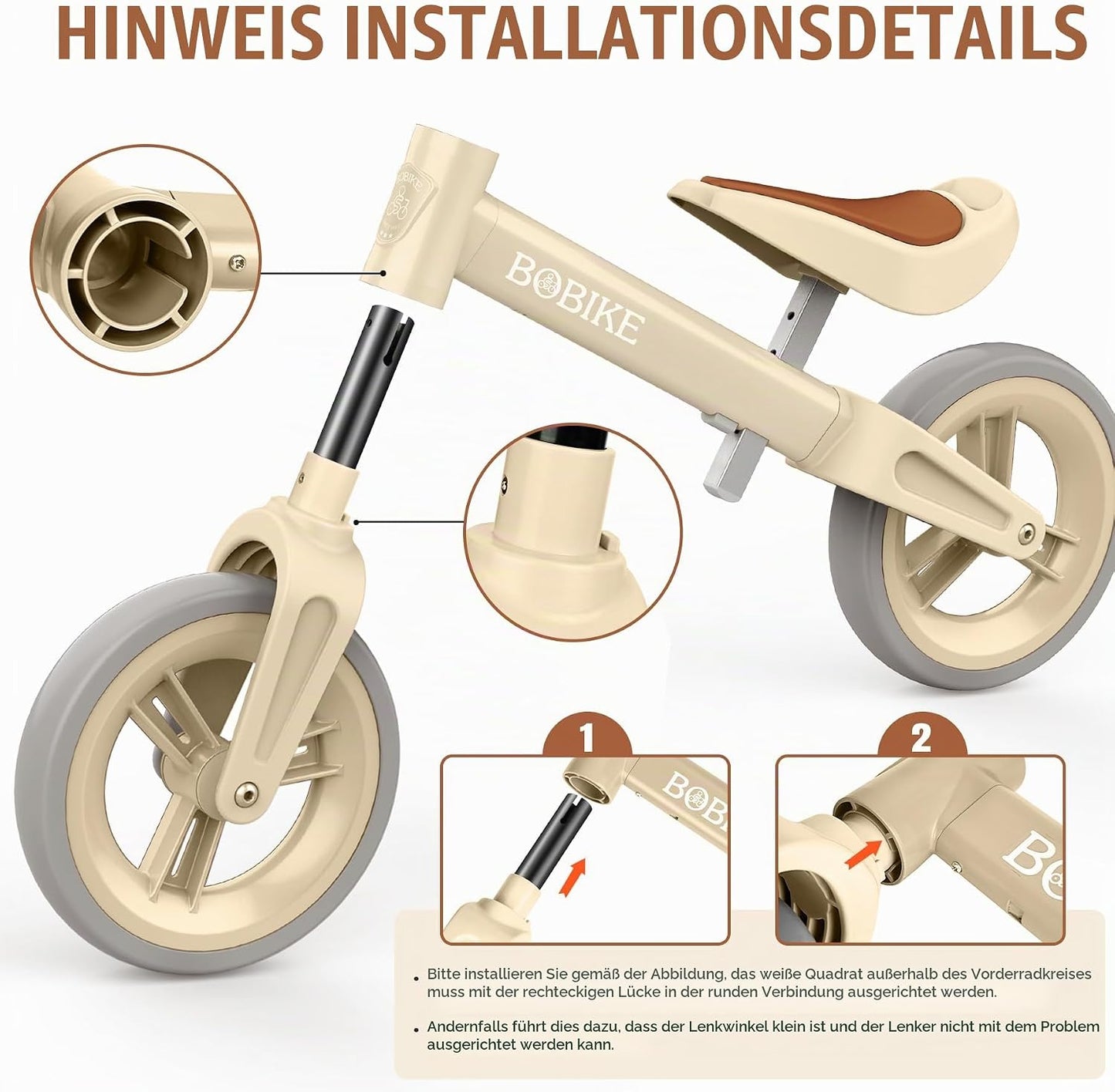 VITONIS Kinderlaufrad – Ultraleichtes Balancefahrrad für Jungen und Mädchen, Verstellbares Lenkrad und Sattel, Perfekt für 1,5 bis 4 Jahre alte Kinder bis 25 kg