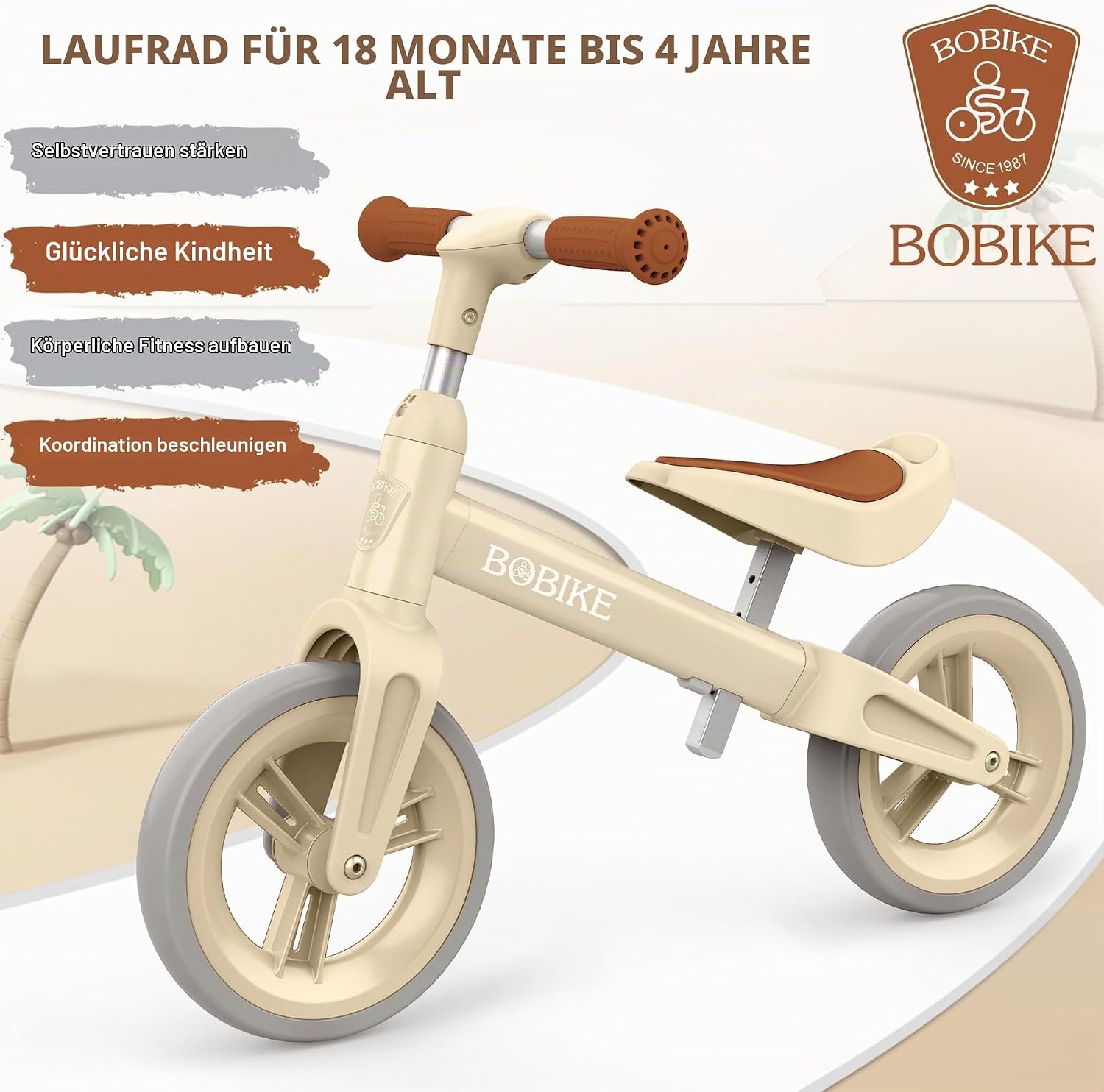 VITONIS Kinderlaufrad – Ultraleichtes Balancefahrrad für Jungen und Mädchen, Verstellbares Lenkrad und Sattel, Perfekt für 1,5 bis 4 Jahre alte Kinder bis 25 kg