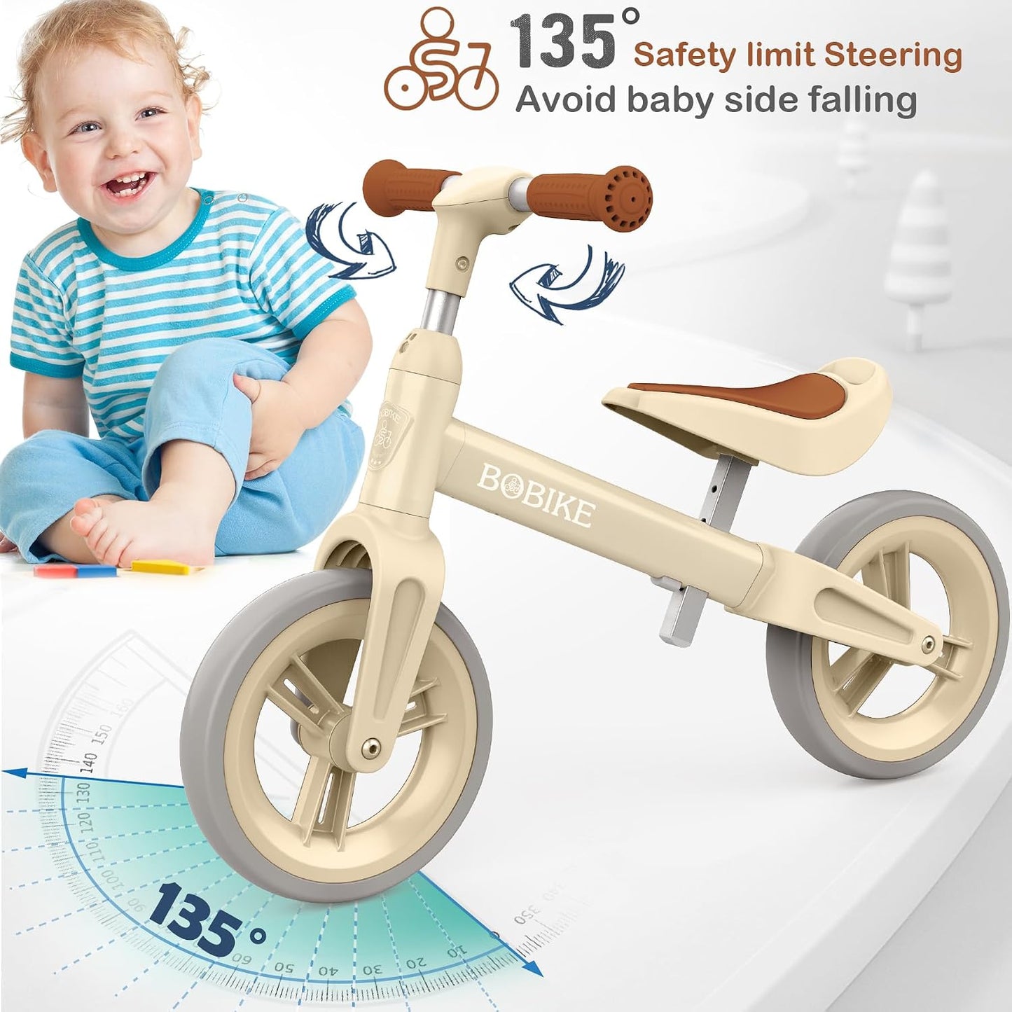 VITONIS Kinderlaufrad – Ultraleichtes Balancefahrrad für Jungen und Mädchen, Verstellbares Lenkrad und Sattel, Perfekt für 1,5 bis 4 Jahre alte Kinder bis 25 kg