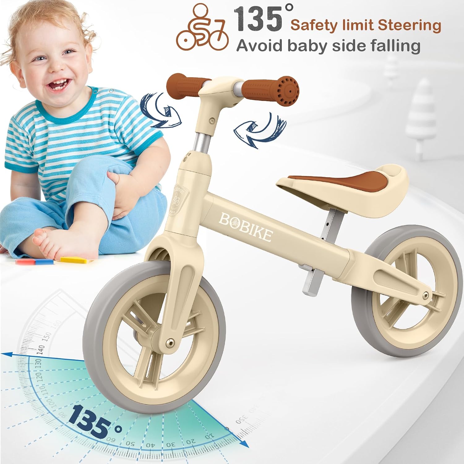 VITONIS Kinderlaufrad – Ultraleichtes Balancefahrrad für Jungen und Mädchen, Verstellbares Lenkrad und Sattel, Perfekt für 1,5 bis 4 Jahre alte Kinder bis 25 kg
