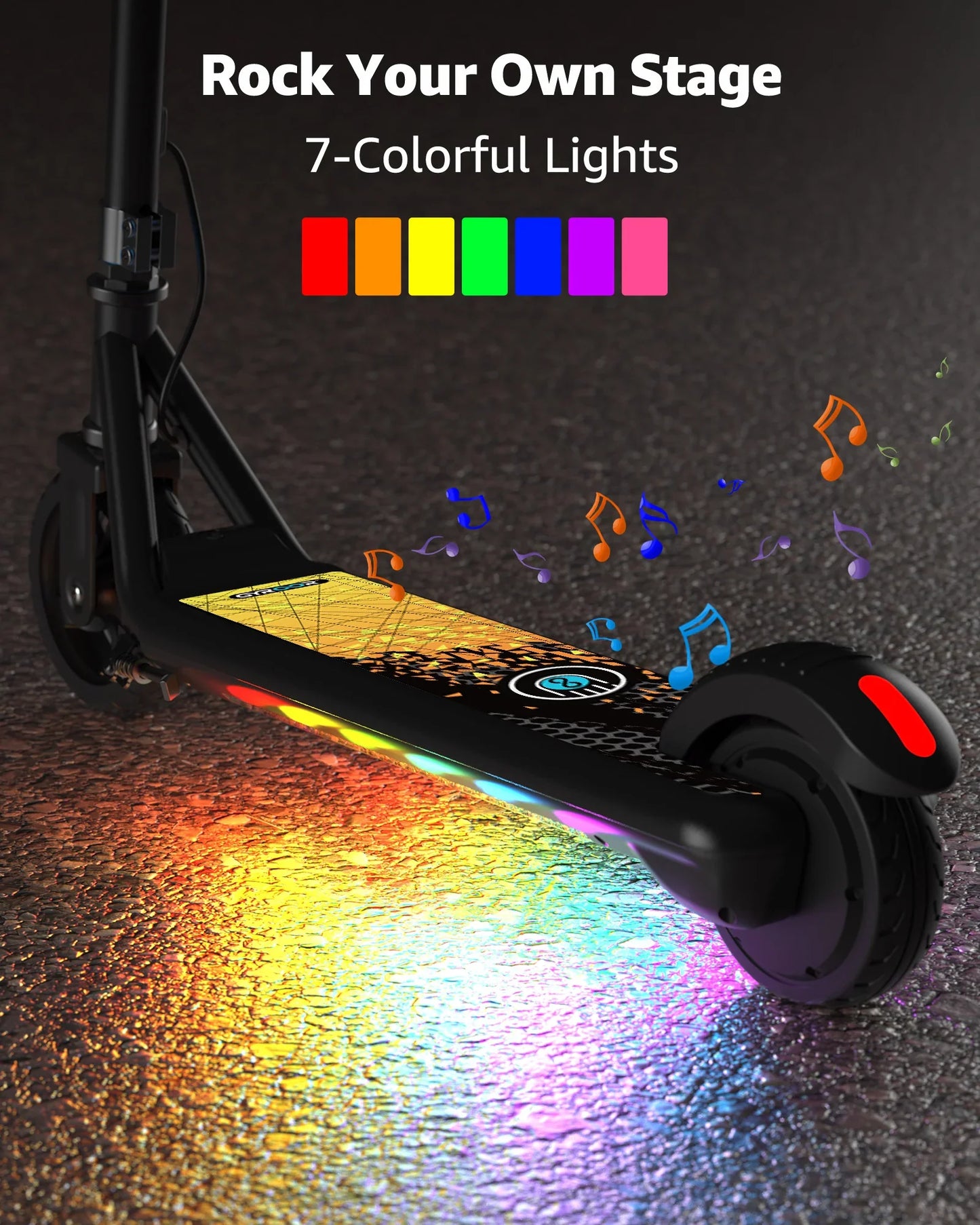 Exciting H30 Max Electric Scooter for Kids Aged 6-12 - Safe, Fun, and Music-Ready!