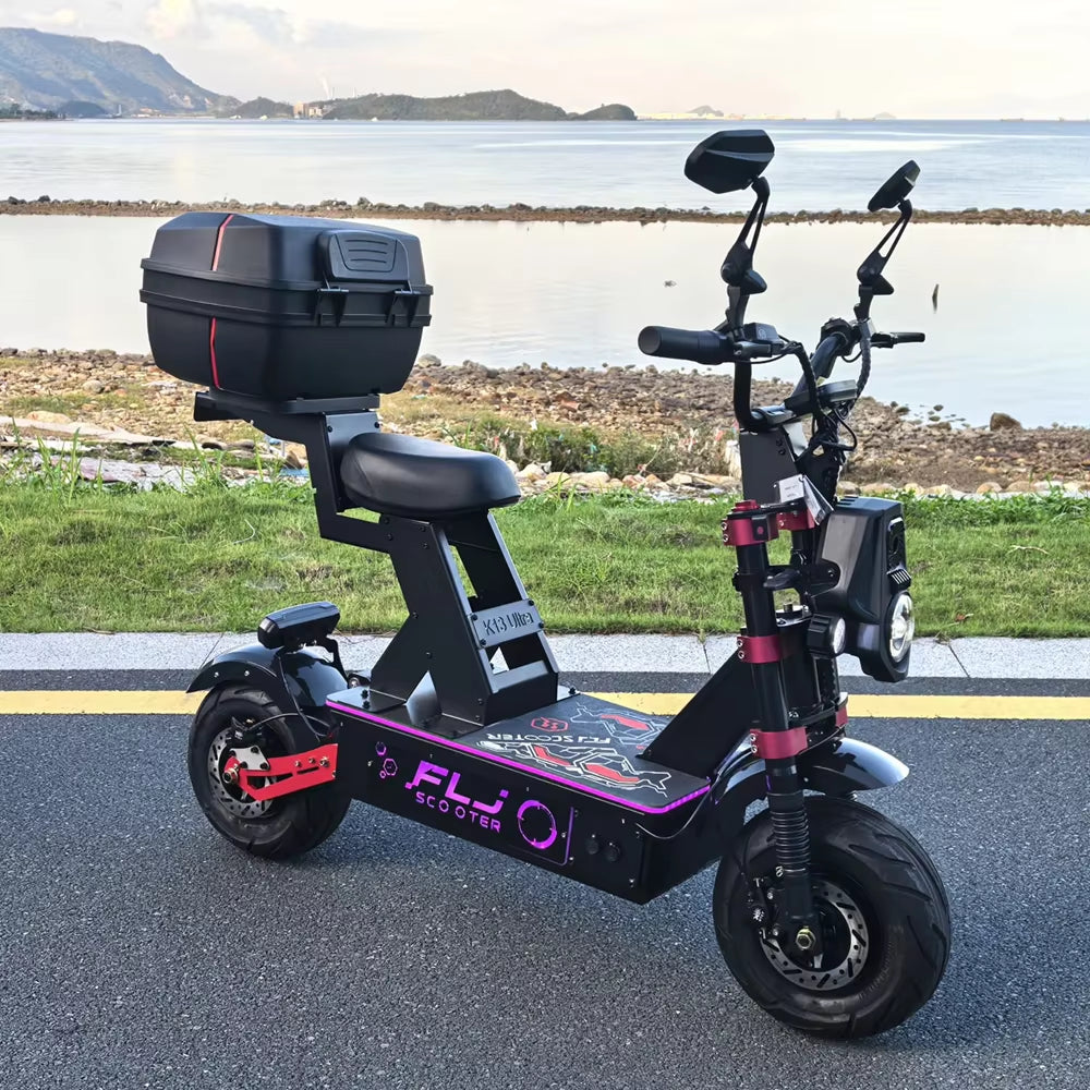 13 Electric Scooter | 12000W | 72V | 120km/h | Fat Wheels | APP & NFC Control