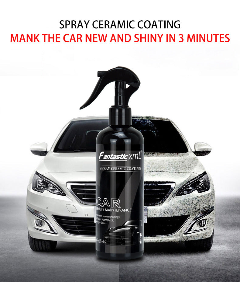Nanometer Crystal Quick-acting Liquid Black And White Car Only Spray Waxing