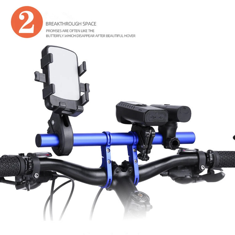 Enhance Your Ride with the 10/20/30Cm Adjustable Bicycle Handlebar Extender - Perfect for Mounting Lights and Accessories!
