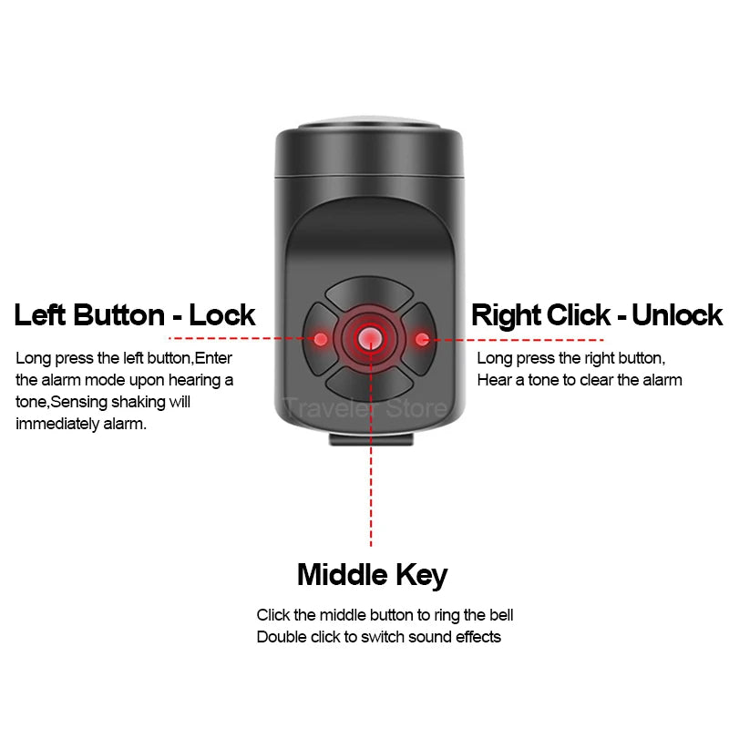 Bicycle Horn for Bike Horn Loud Bicycle Bell Electric Scooter Horn Powerful Bike Doorbell MTB Bike Accessories USB Chargeable