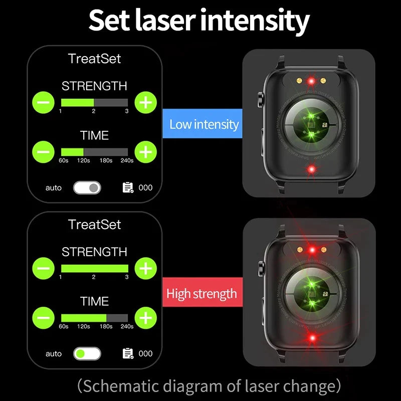 Smart Watch Men Laser Treatment Health Blood Pressure Sport