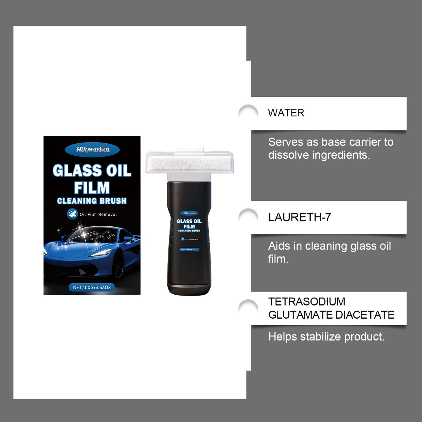 Car Glass Oil Film Brush