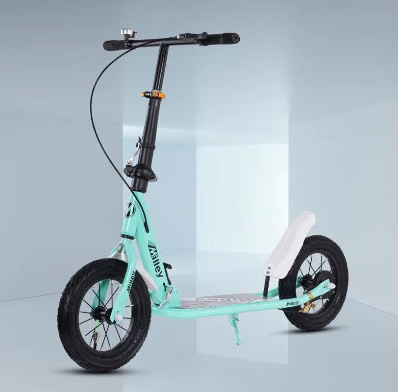 Scooter for Teens to Work Big Wheel Two-Wheel Foldable Urban Campus Mobility Scooter Hot New