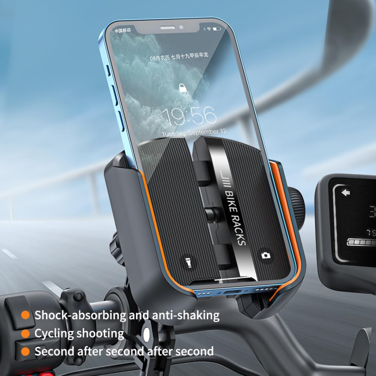 Suporte de Telemóvel para Motociclo - Rotação 360°