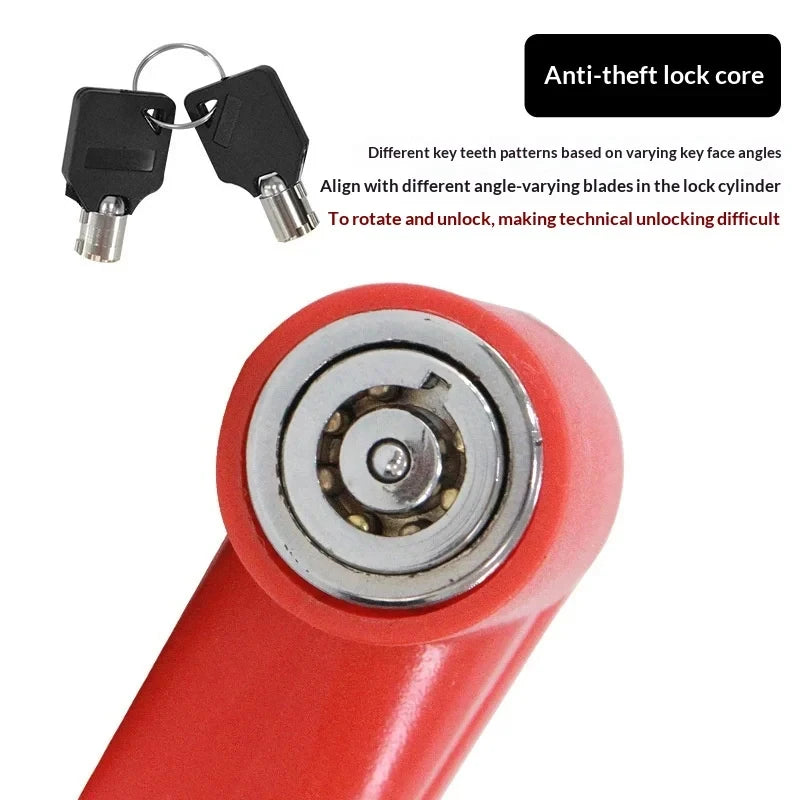Anti-Theft Lock Electric Scooter Disc Brake Lock with Steel Wire Bicycle Mountain Bike Motorcycle Disc Lock Safety Theft Protect