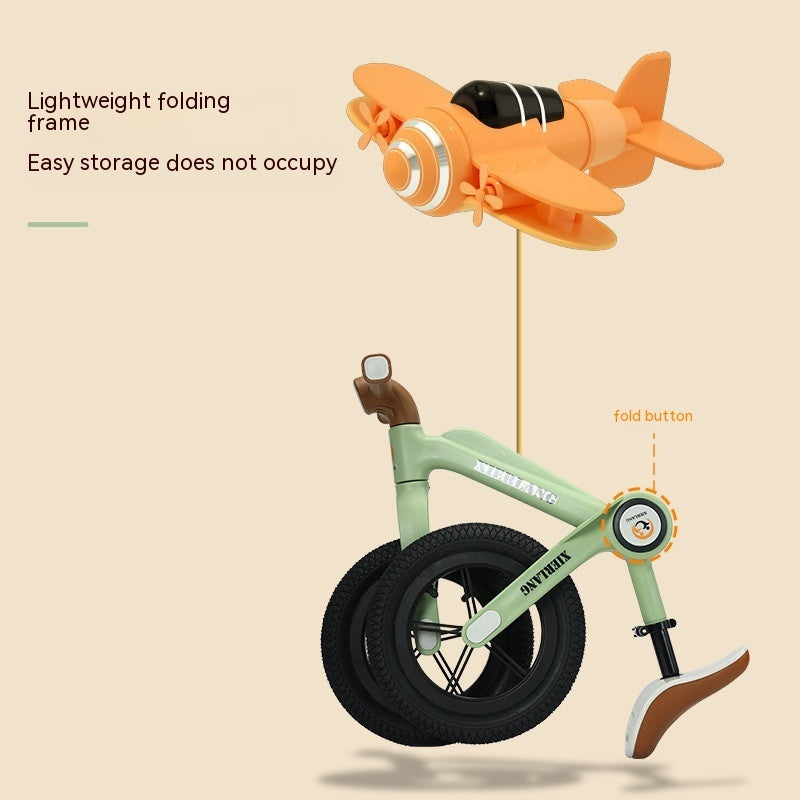 Kids Foldable Balance Bike — Pedal-Free | Ages 4–6 | Nylon & Fiberglass Frame