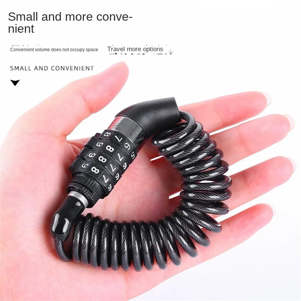 Steel Wire Bicycle Lock - Anti Theft Chain Lock With Code
