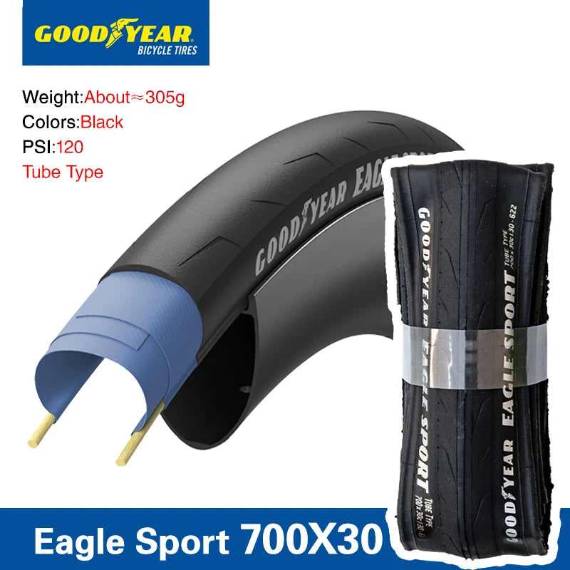 Goofyear Eagle Sport Road Bike Tyre - 700x28C Clincher