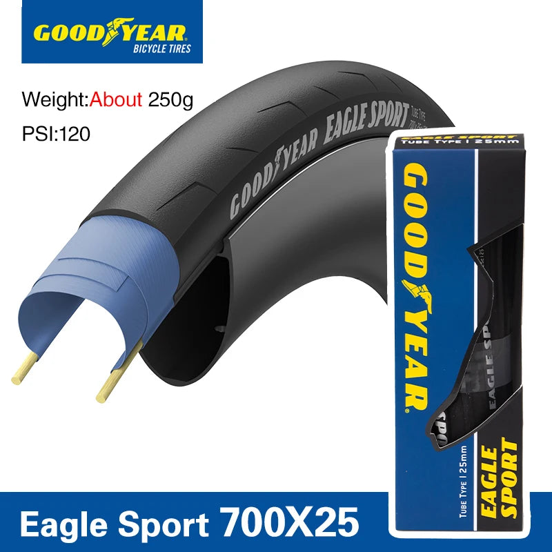 Goofyear Eagle Sport Road Bike Tyre - 700x28C Clincher