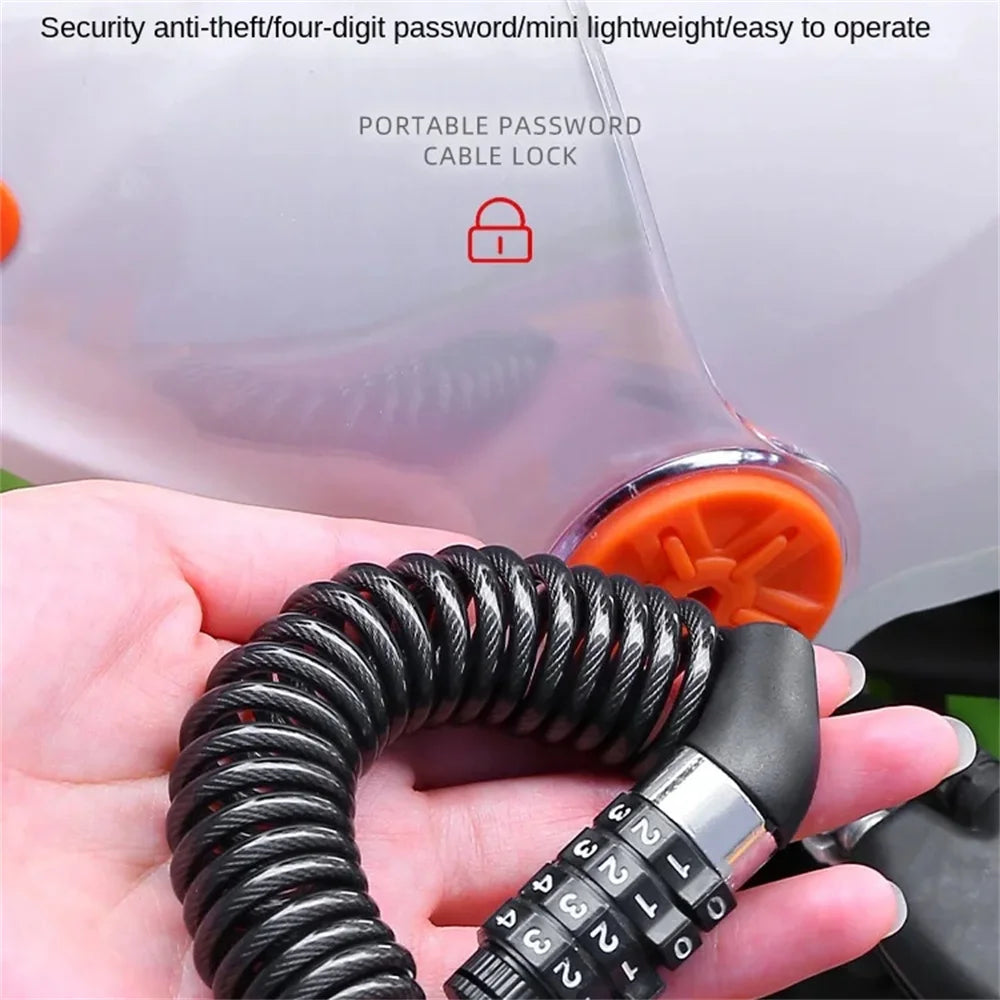 Steel Wire Bicycle Lock - Anti Theft Chain Lock With Code