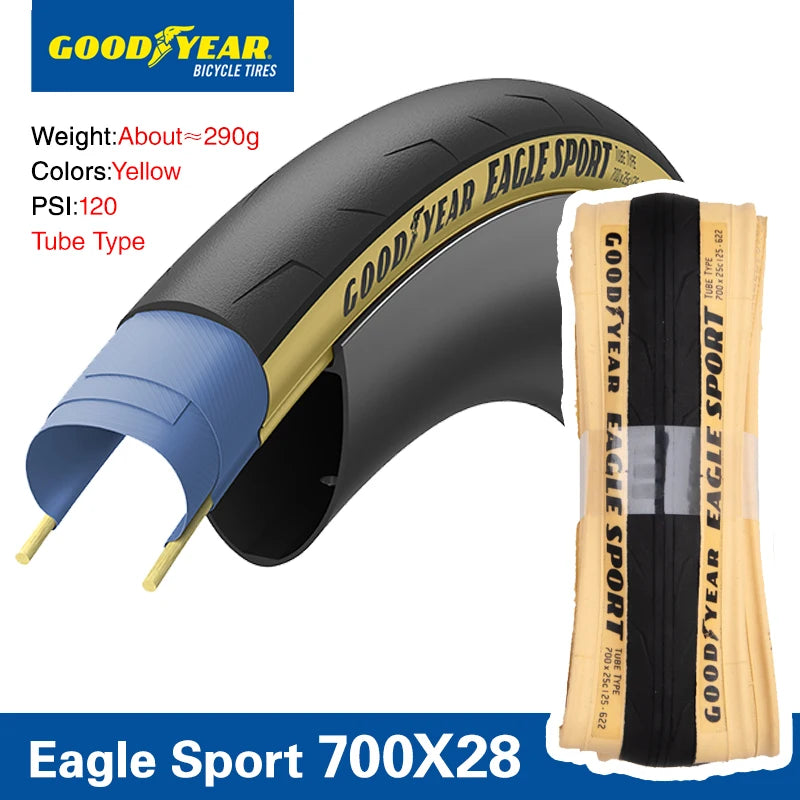 Goofyear Eagle Sport Road Bike Tyre - 700x28C Clincher
