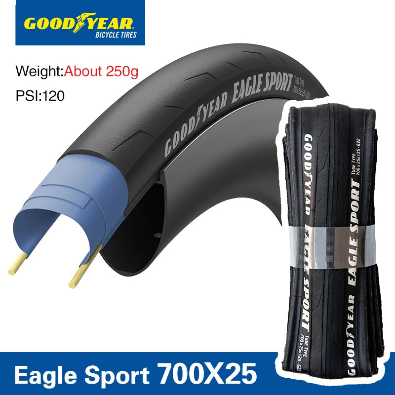 Goofyear Eagle Sport Road Bike Tyre - 700x28C Clincher