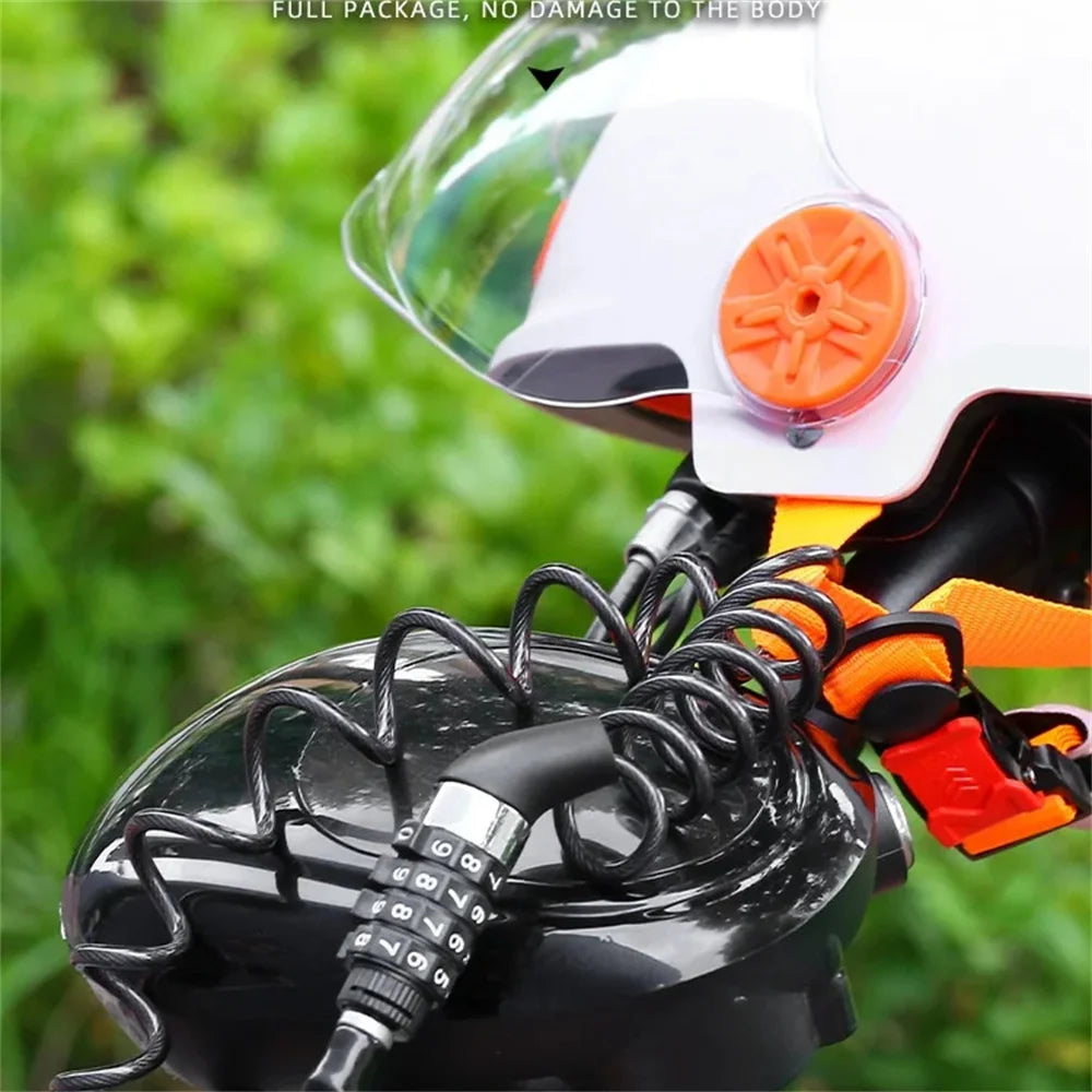 Steel Wire Bicycle Lock - Anti Theft Chain Lock With Code