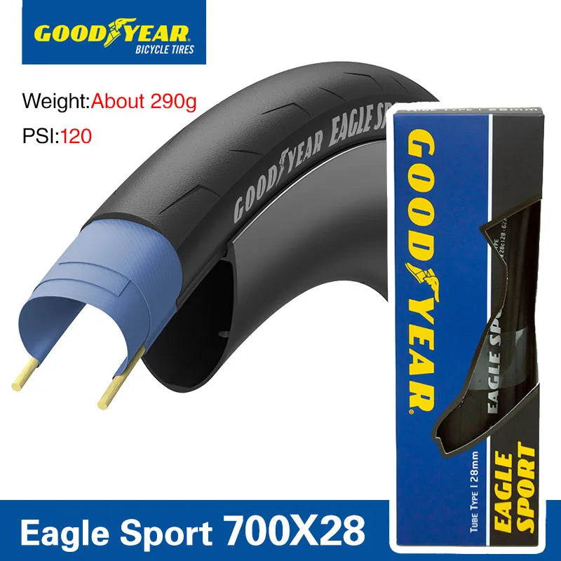 Goofyear Eagle Sport Road Bike Tyre - 700x28C Clincher