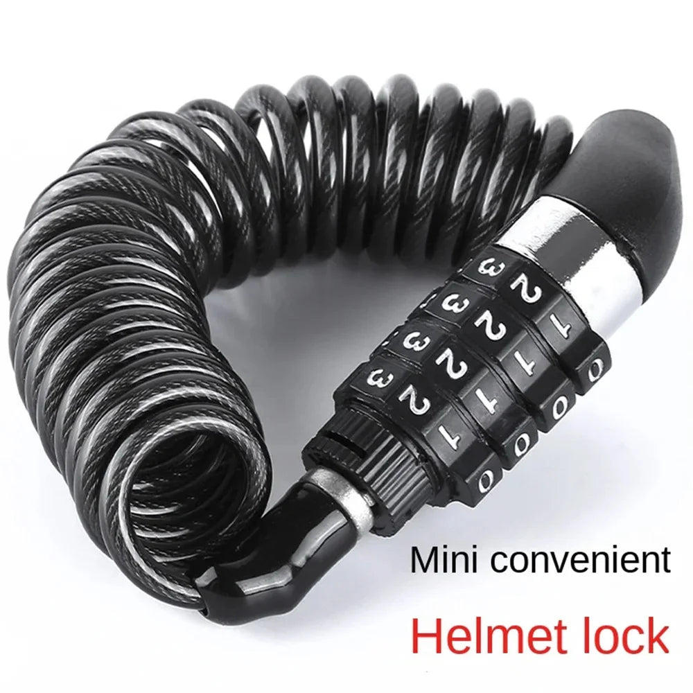 Steel Wire Bicycle Lock - Anti Theft Chain Lock With Code