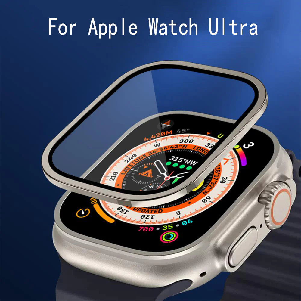 Vidro Temperado para Apple Watch Ultra 49Mm Protetor de Tela de Metal Acessórios Anti-risco HD Full Film Ultra 49 Mm