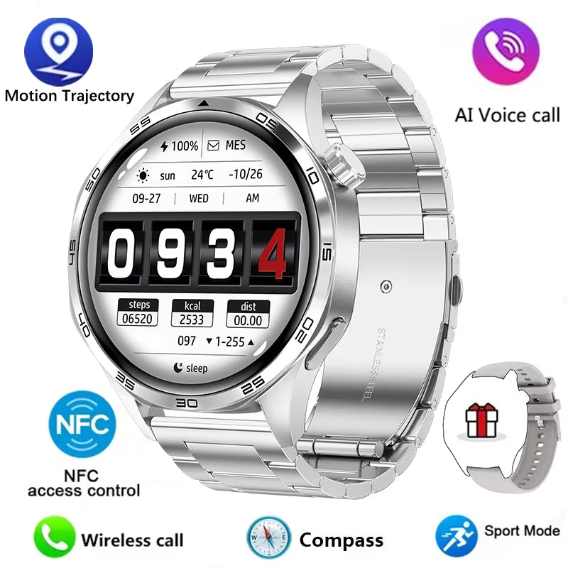 Watch Smart Watch Men Watch HD Screen Bluetooth Call GPS Trajectory NFC Heart Rate 