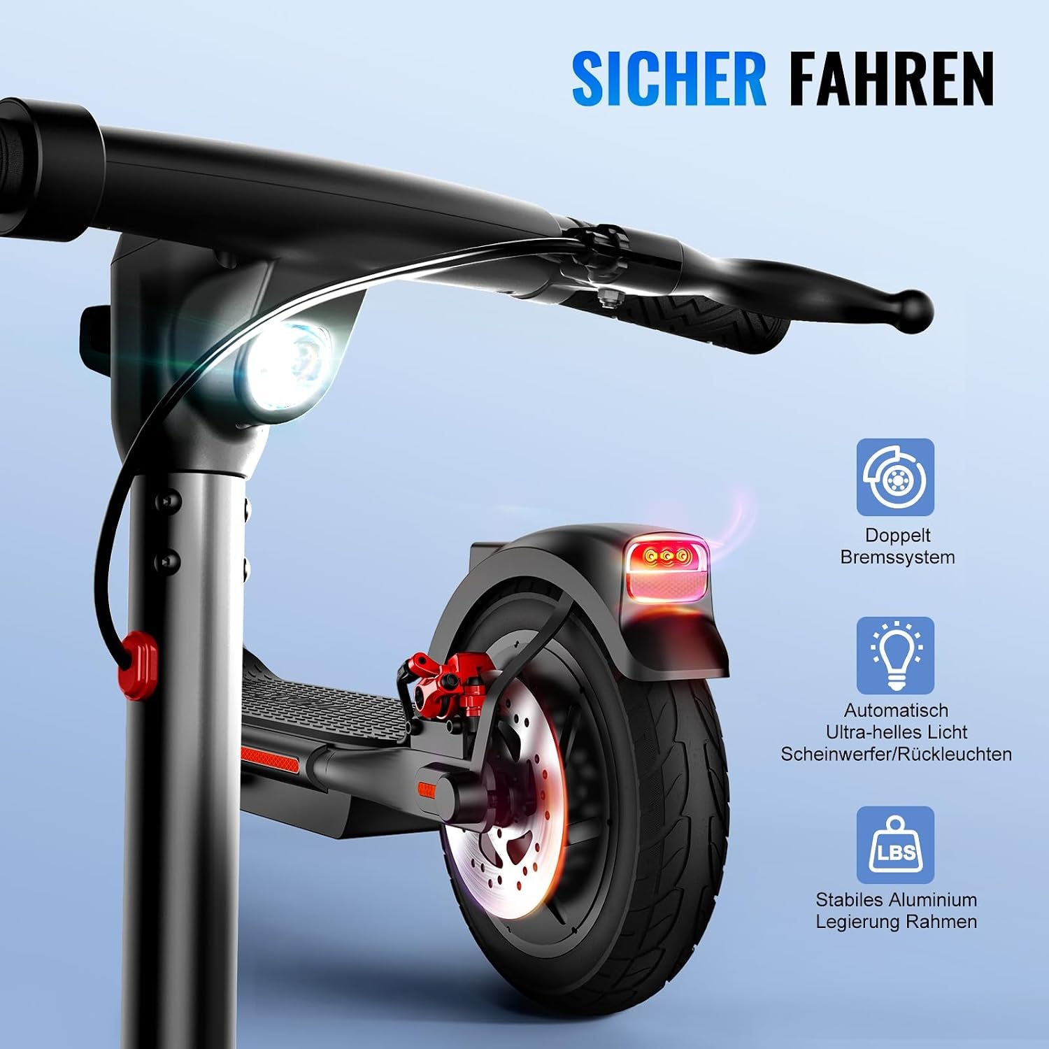 Scooter 10 Polegadas Elétrico Para Adultos 