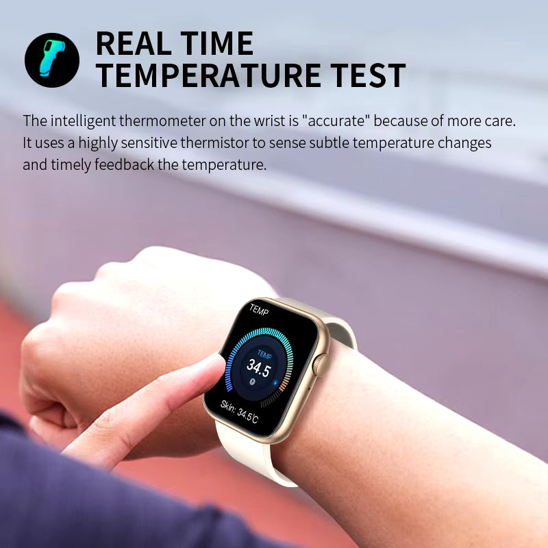 Smartwatch Bluetooth Calls Men Women Smartwatches Fitness Bracelet Custom Watch Face