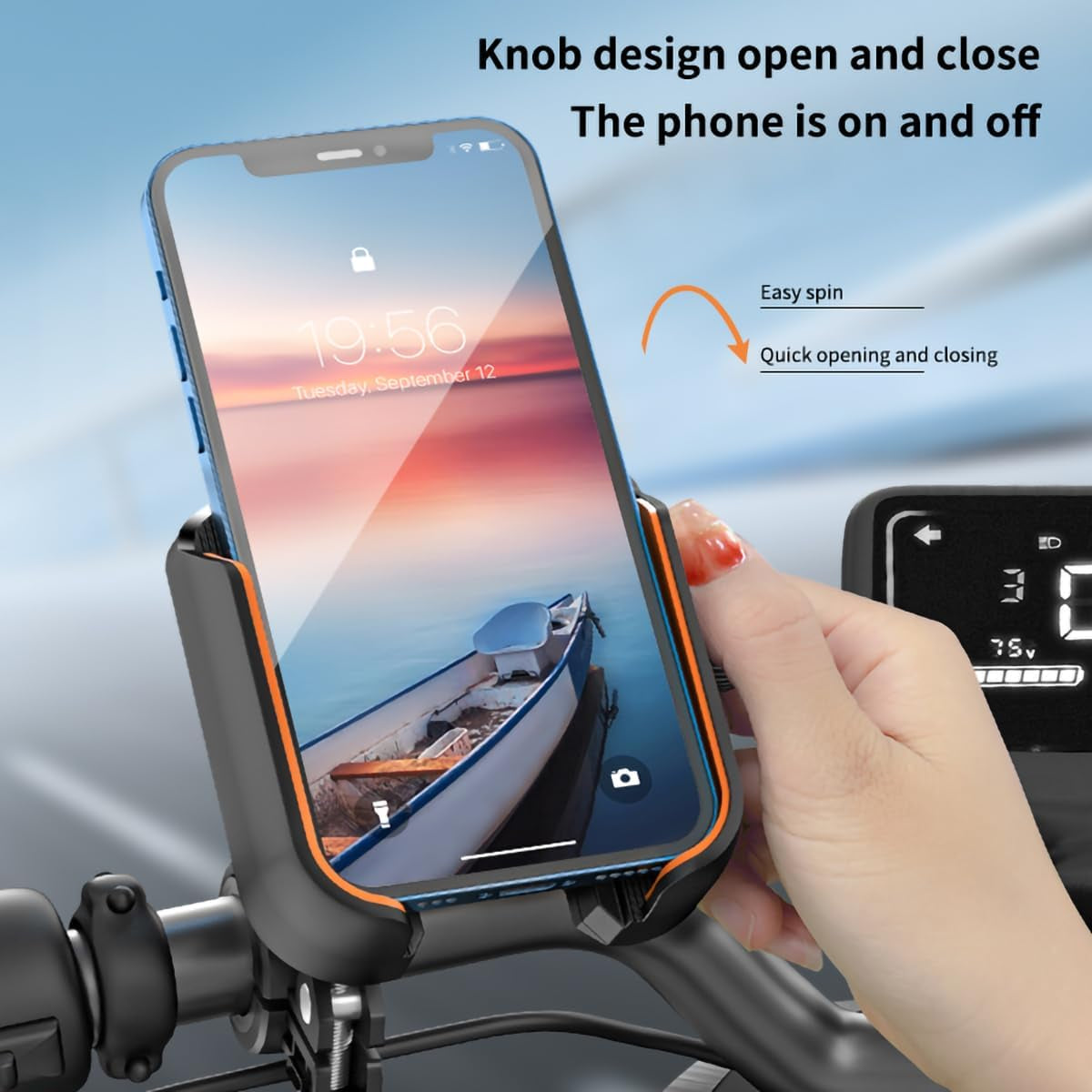 Suporte de Telemóvel para Motociclo - Rotação 360°