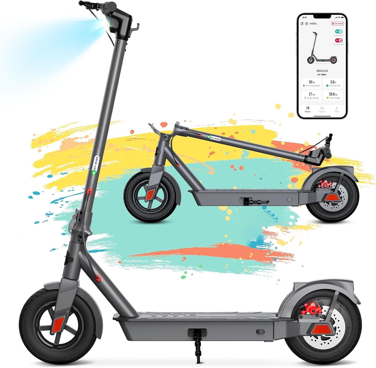 Trotinete Elétrica 10 Polegadas — Motor 350W, Bateria 36V 10,4Ah