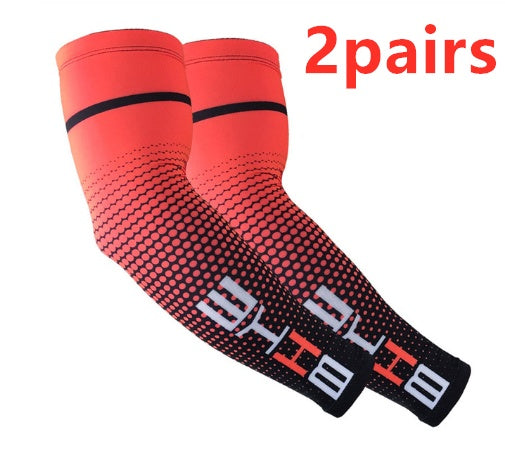 Cycling Arm Sleeves — Breathable Lycra | UV Protection | Unisex M/L/XL