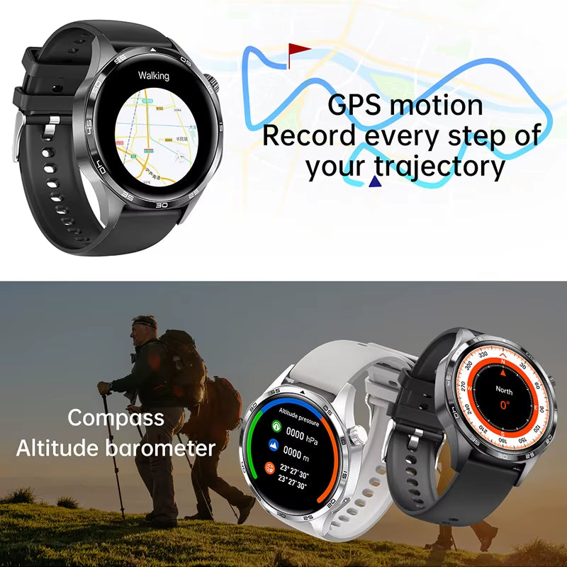 Watch Smart Watch Men Watch HD Screen Bluetooth Call GPS Trajectory NFC Heart Rate 