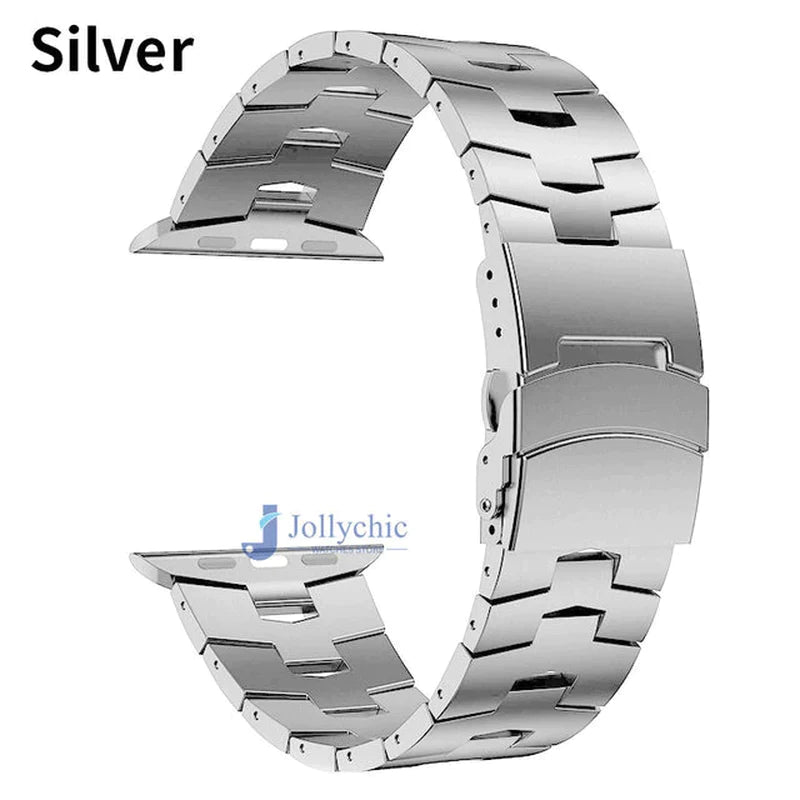 Titanium Metal Band for Apple Watch Series Ultra 8 7 6 Bracelet for 49Mm 45Mm 44Mm 42Mm 41Mm 40Mm 38Mm