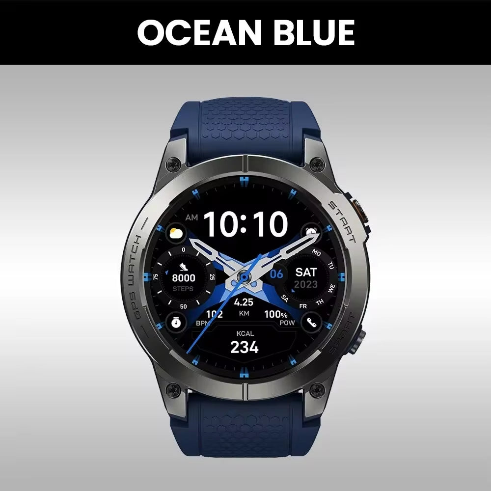 PRO GPS Smart Watch 1.43” HD AMOLED Display Built-In GPS Bluetooth Phone Calls Sports Smartwatch for Men