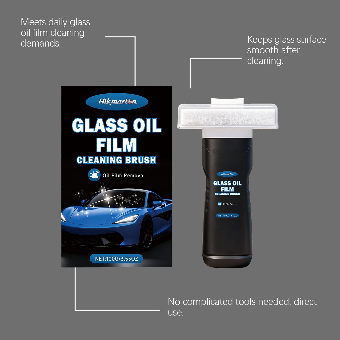 Car Glass Oil Film Brush